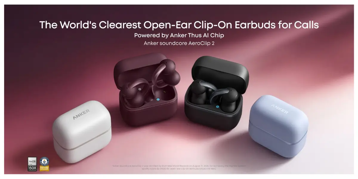 Anker Soundcore AeroClip 2 Clip-On Earbuds With Clear Calls - image 2
