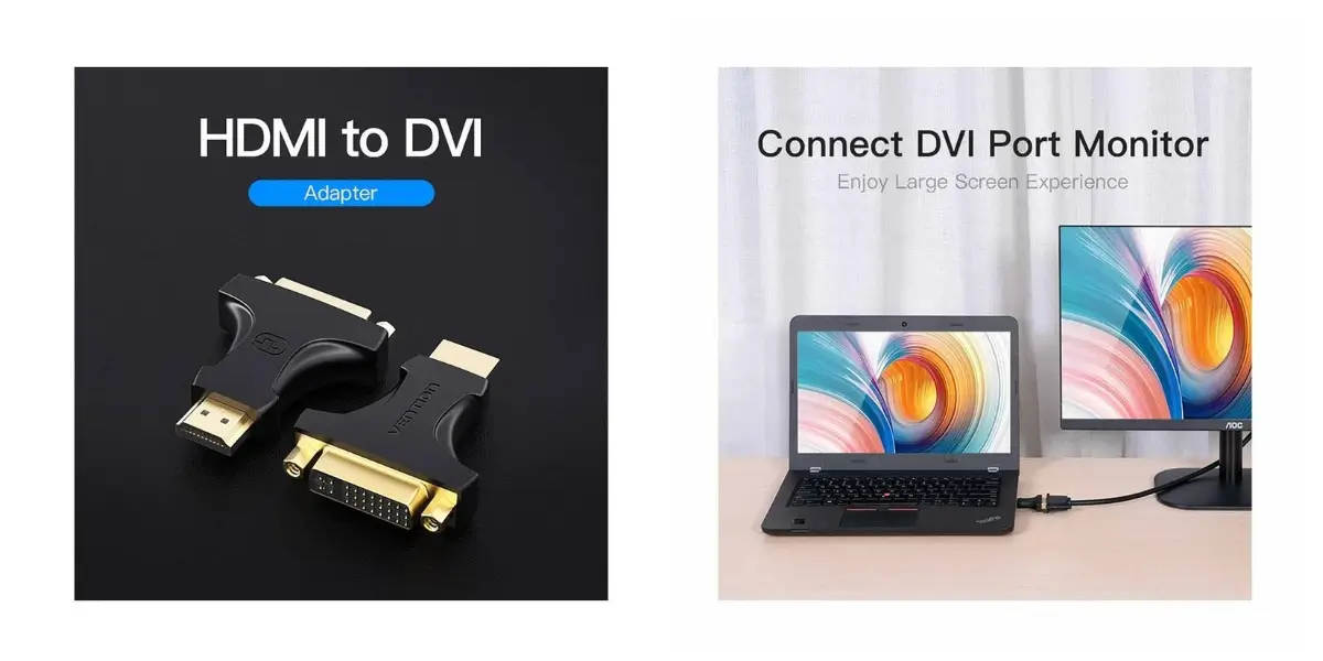 Vention AIKB0 HDMI to DVI Adapter with Gold-Plated Connector