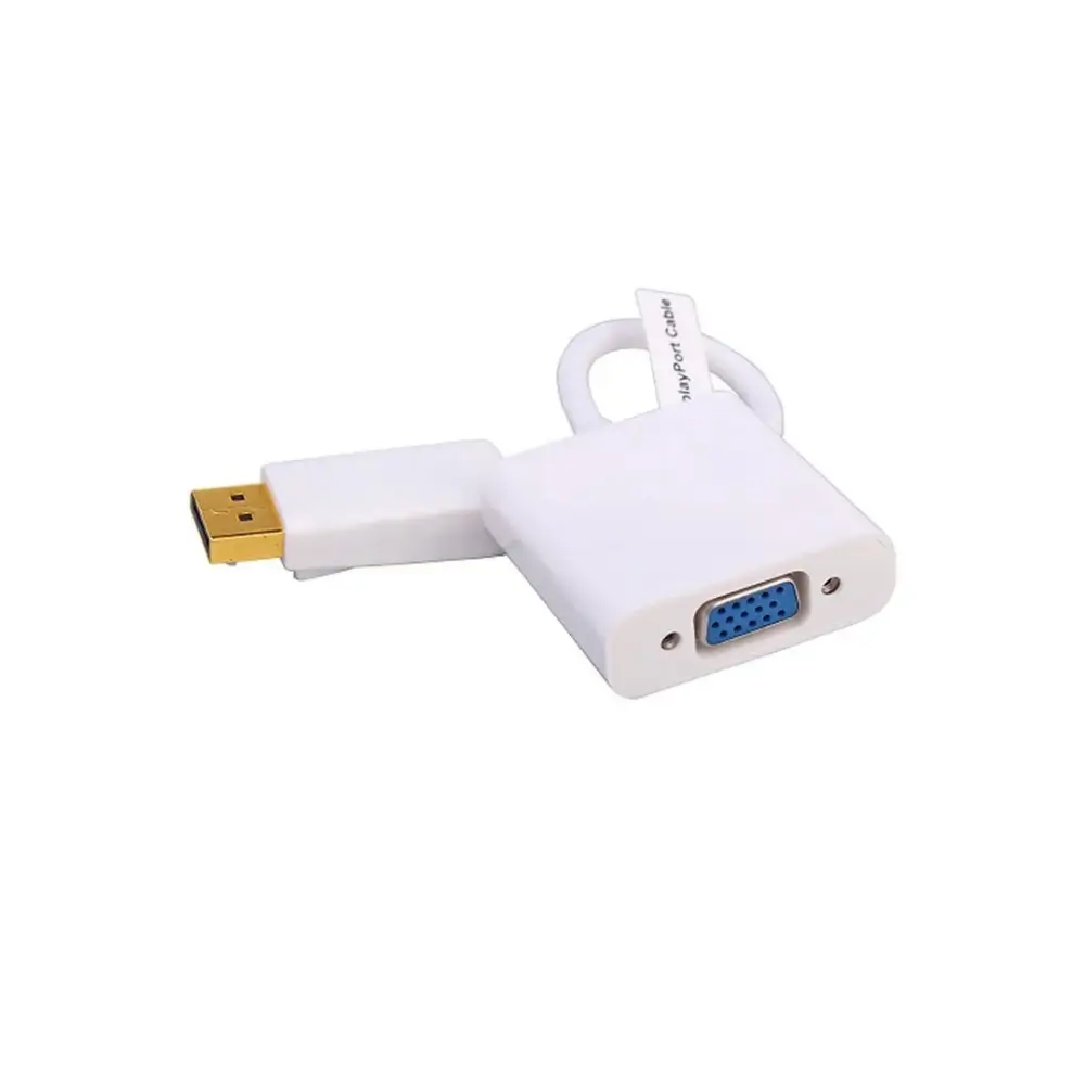 VGA female port detail on Dtech DP to VGA converter