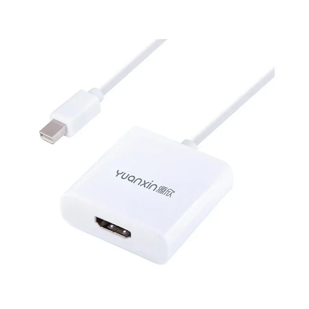Close-up of Mini DisplayPort male connector on YDP-010 adapter
