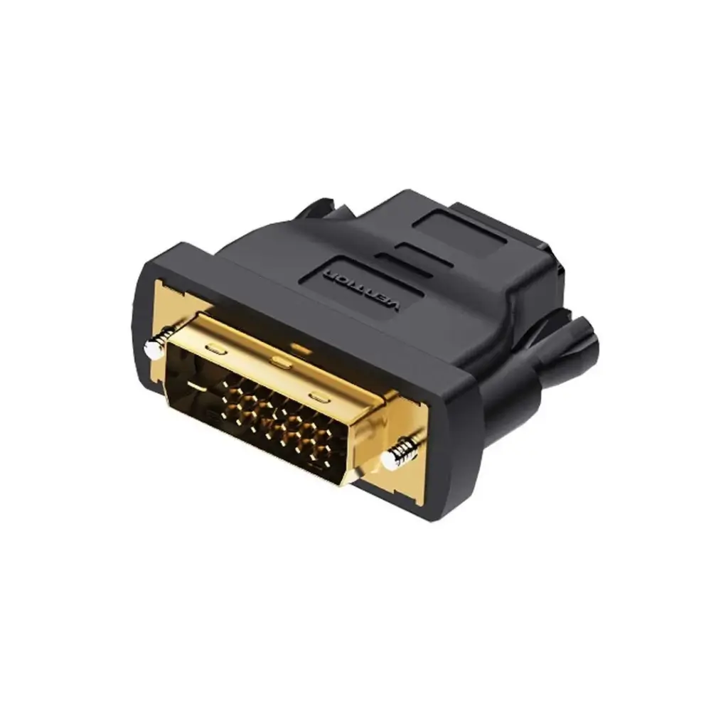 Close-up of gold-plated DVI and HDMI connector pins Close-up of gold-plated DVI and HDMI connector pins
