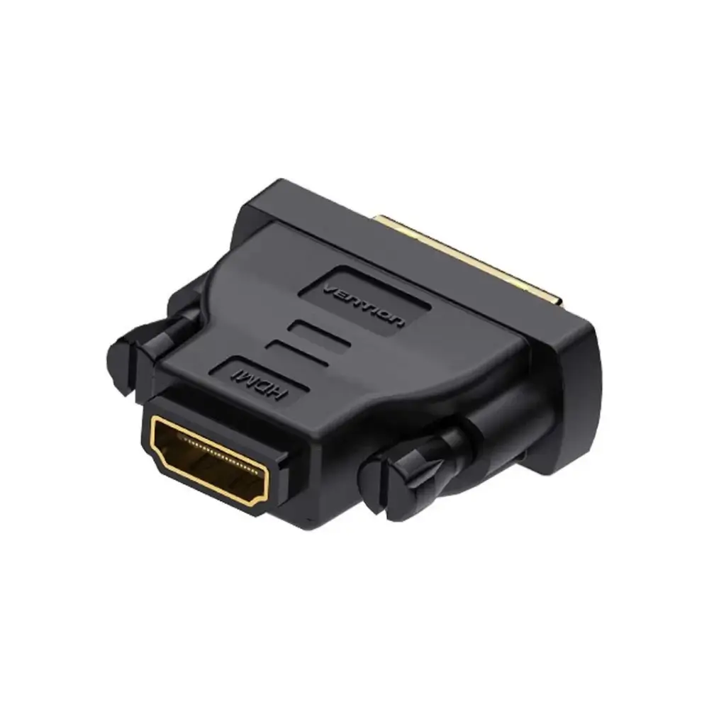 Vention ECDB0 DVI male to HDMI female converter front view Vention ECDB0 DVI male to HDMI female converter front view