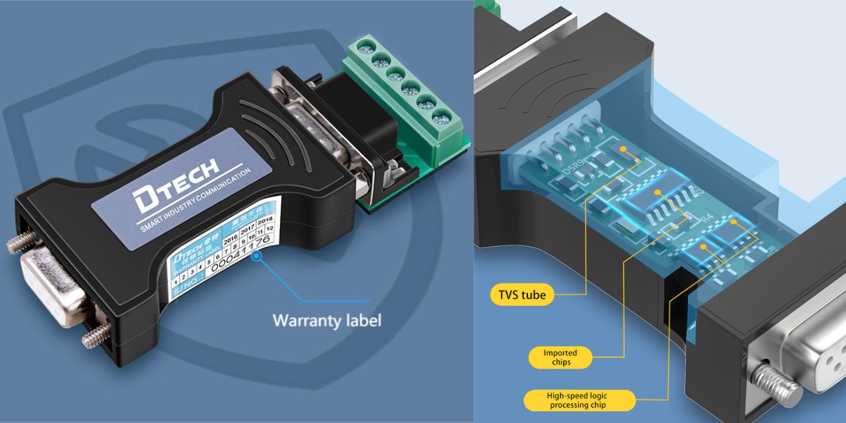 DTECH DT-9003 RS232 to RS485/RS422 Serial Converter - image 2