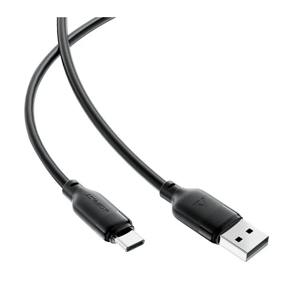 Braided TPE texture detail on Acefast charging cable