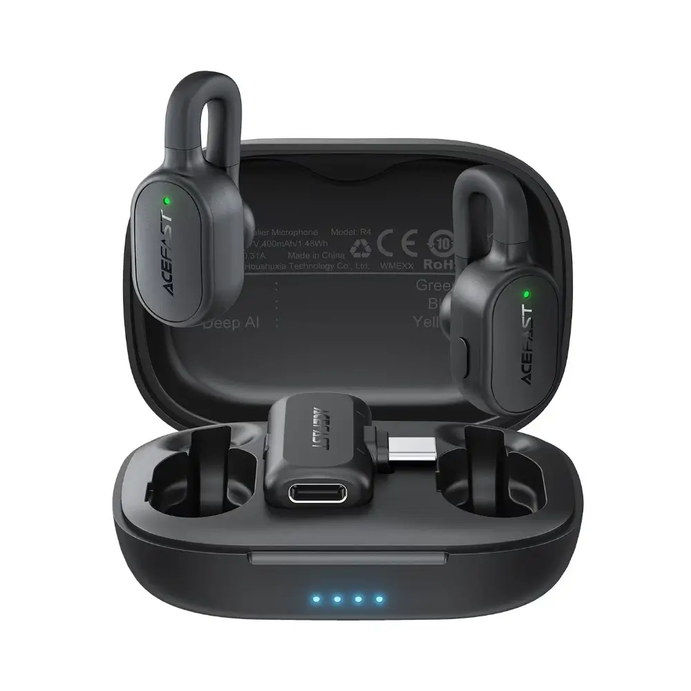 ACEFAST R4 wireless lavalier microphone set with charging case ACEFAST R4 wireless lavalier microphone set with charging case