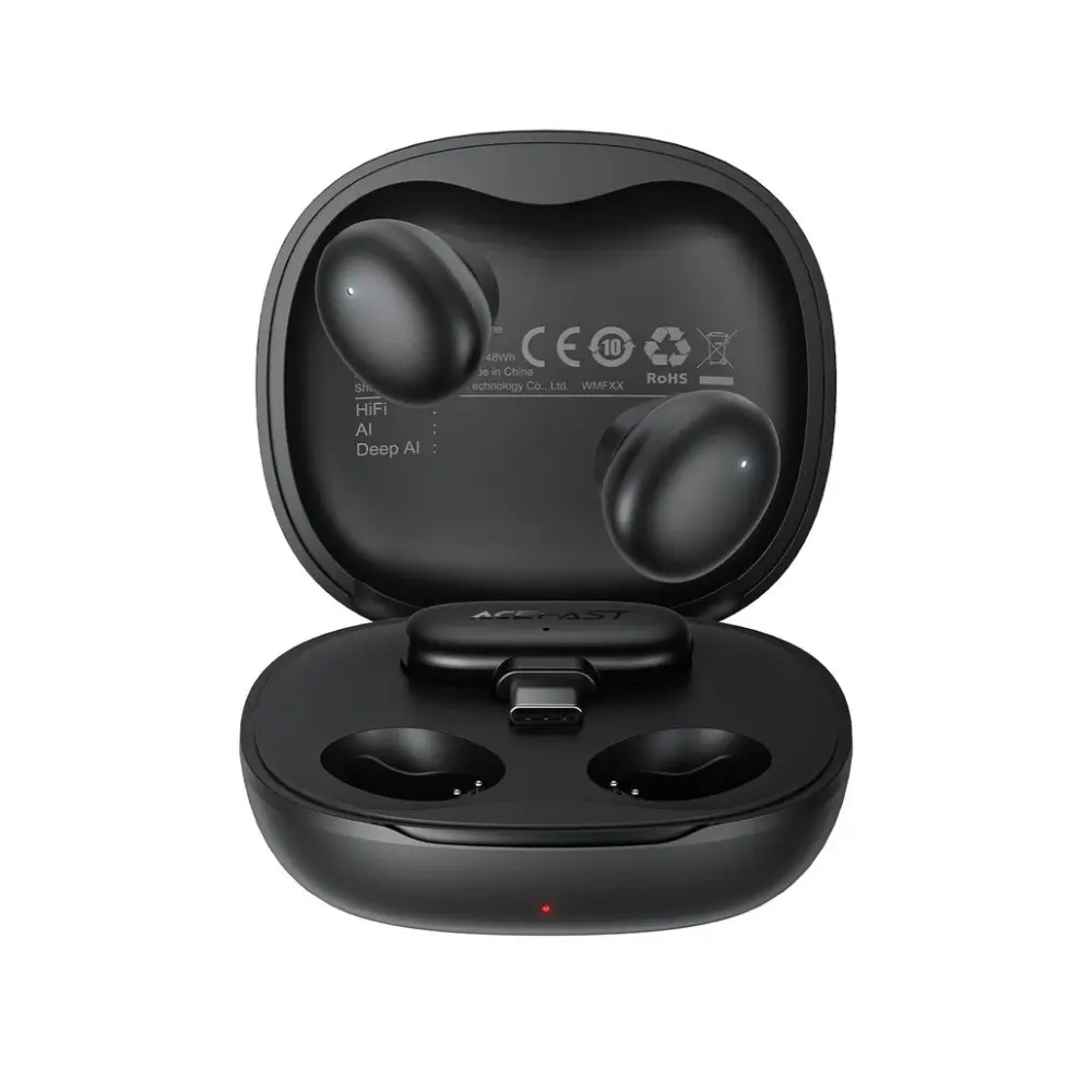 ACEFAST R5 microphone showing compact magnetic clip design