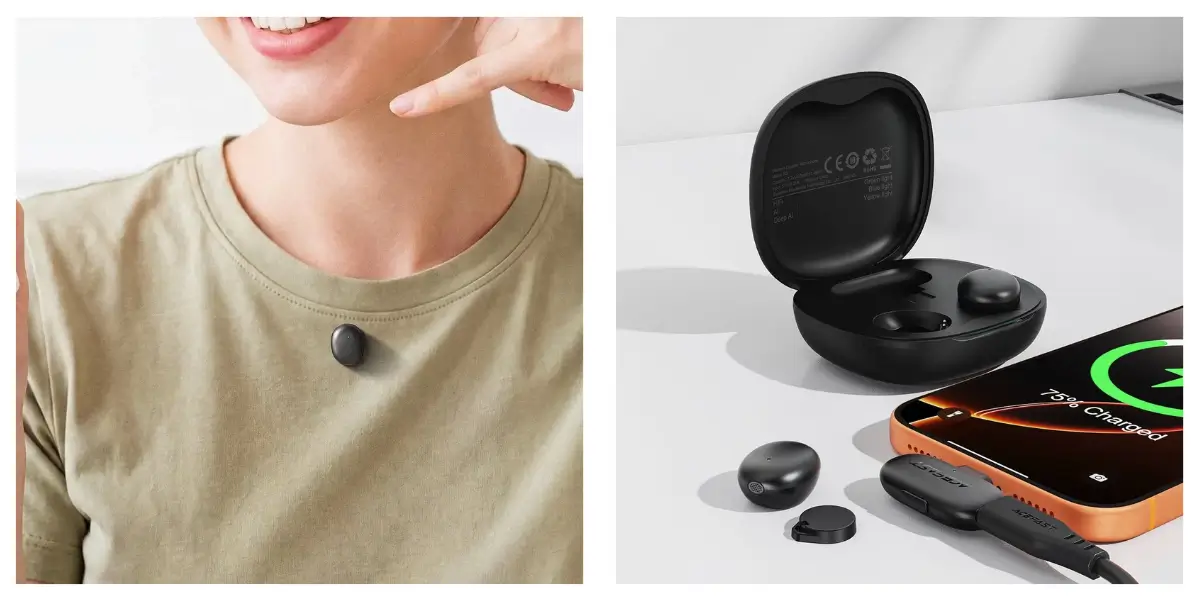 ACEFAST R5 Wireless Lavalier Microphones with 25ms Low Latency