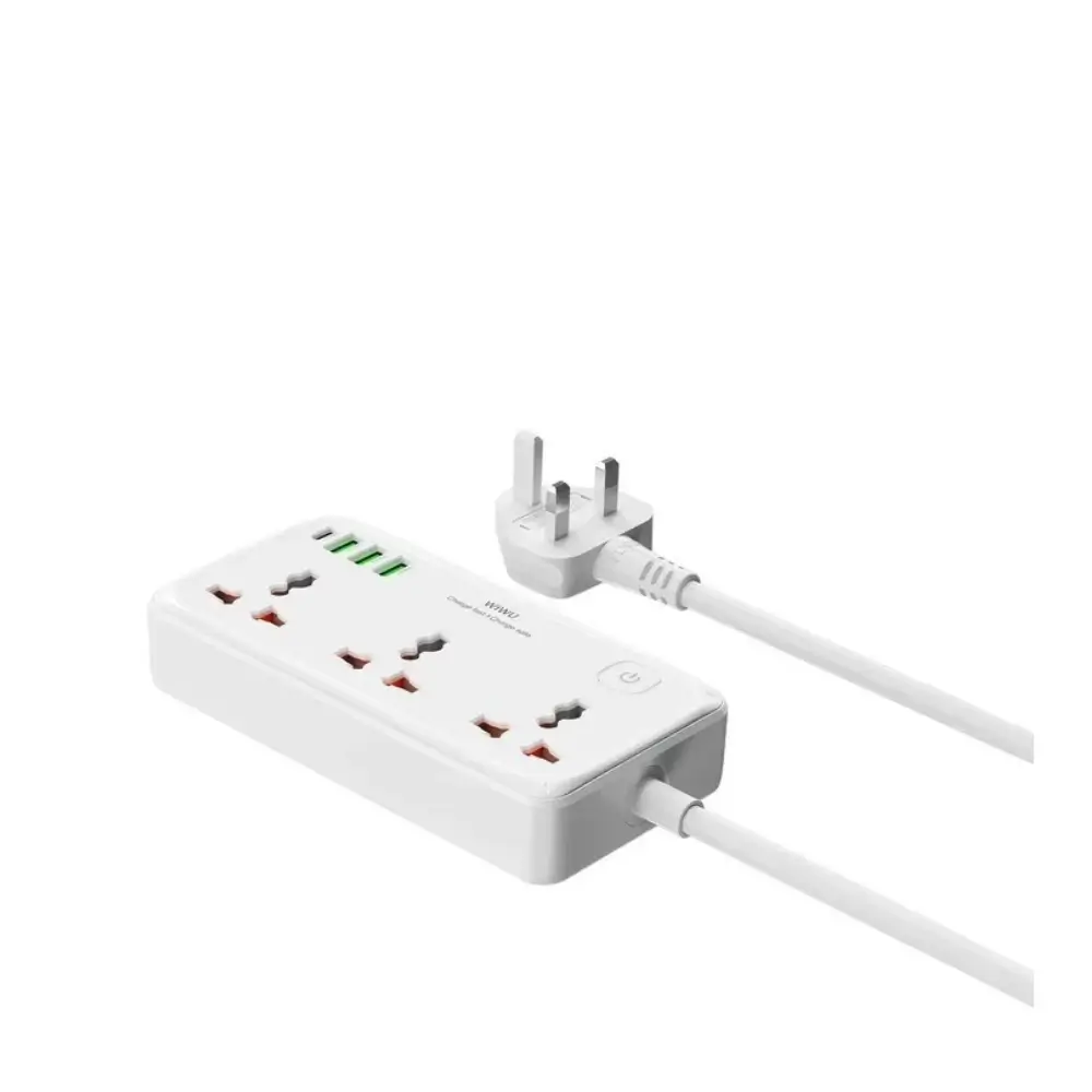 WiWU Cube GaN Power Strip with 3 AC sockets and 4 USB ports WiWU Cube GaN Power Strip with 3 AC sockets and 4 USB ports