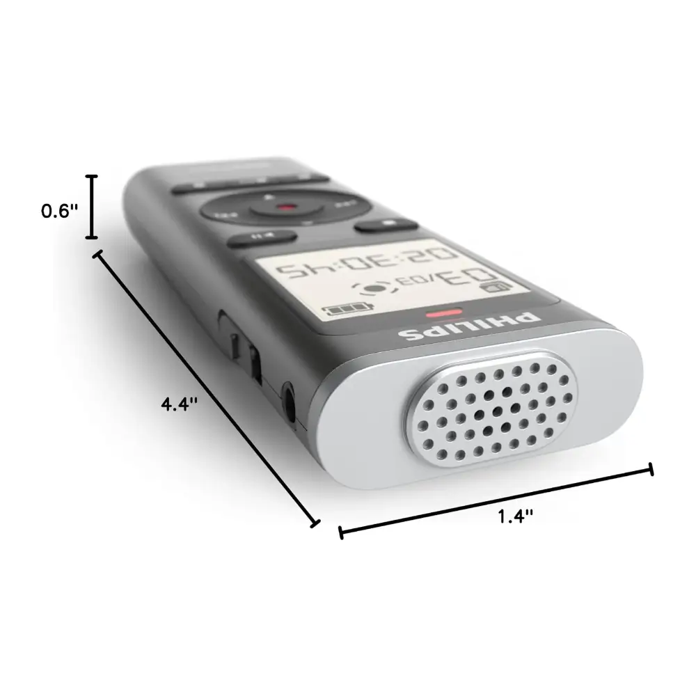 Philips DVT1170 recorder with 360° microphone for clear sound Philips DVT1170 recorder with 360° microphone for clear sound
