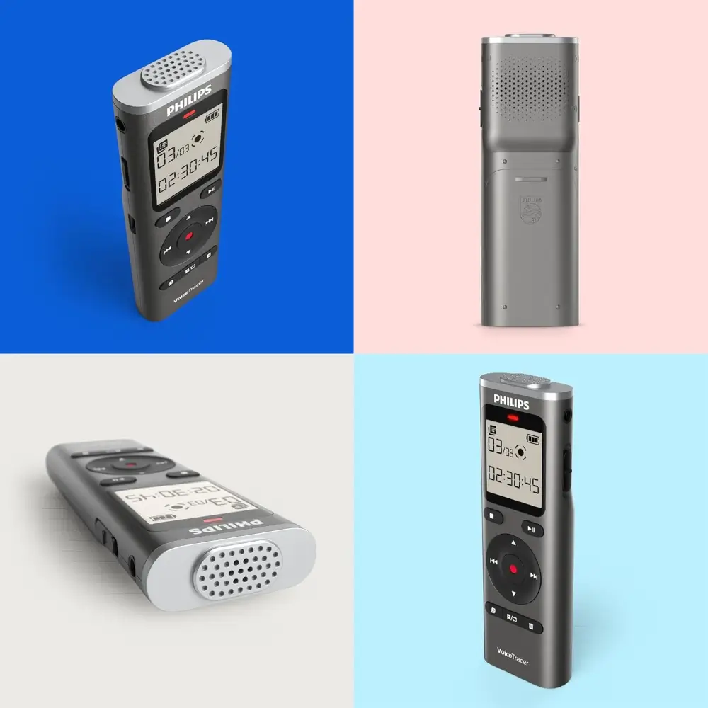 Philips DVT1170 VoiceTracer voice recorder front view