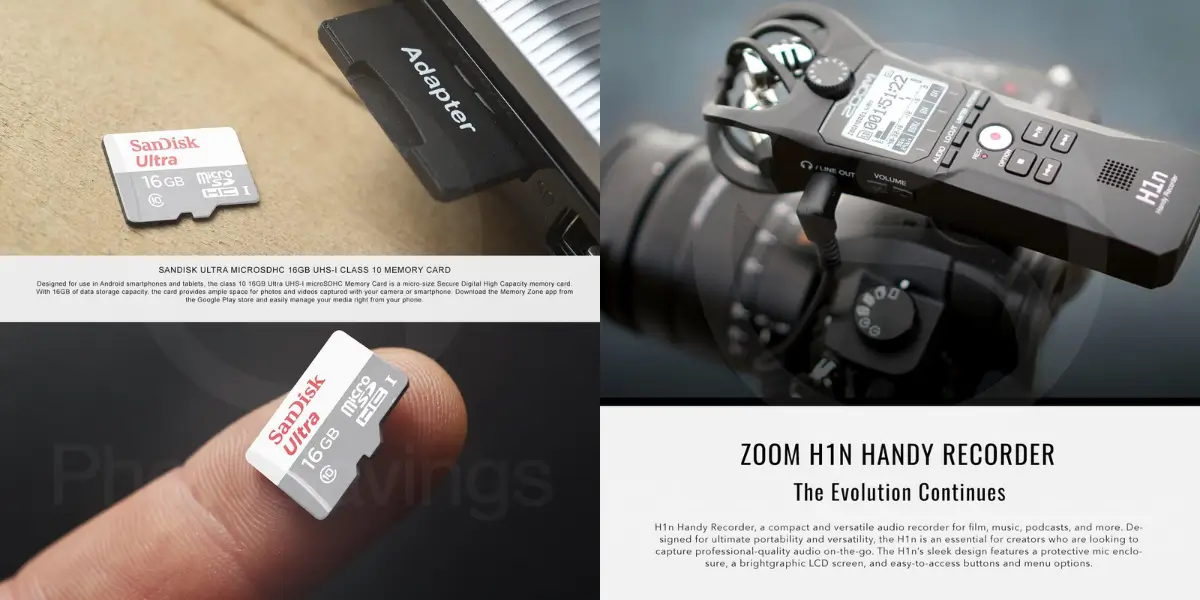 Zoom H1n Professional Audio Recorder with Stereo Microphone
