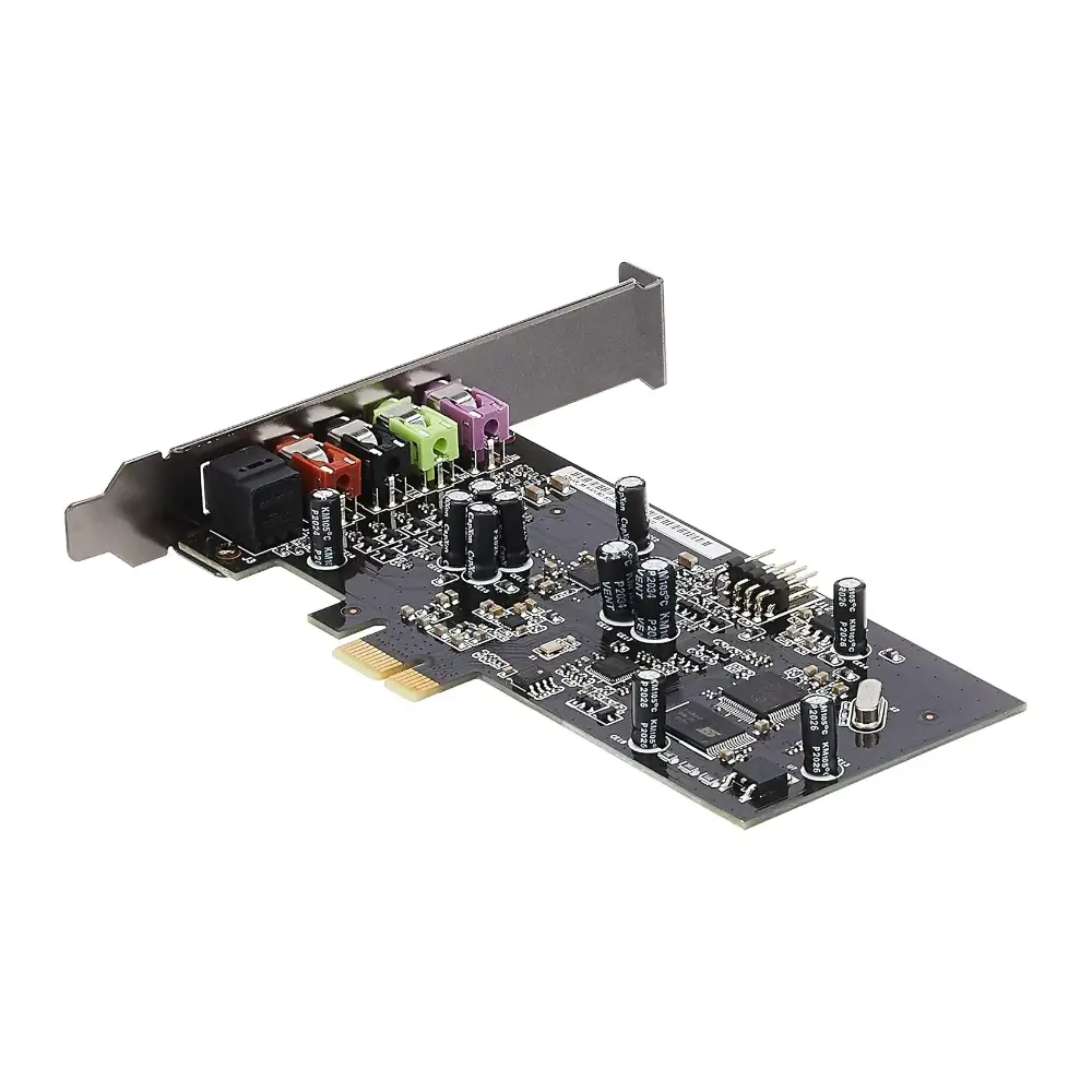 Asus Xonar SE PCIe gaming sound card top view Asus Xonar SE PCIe gaming sound card top view