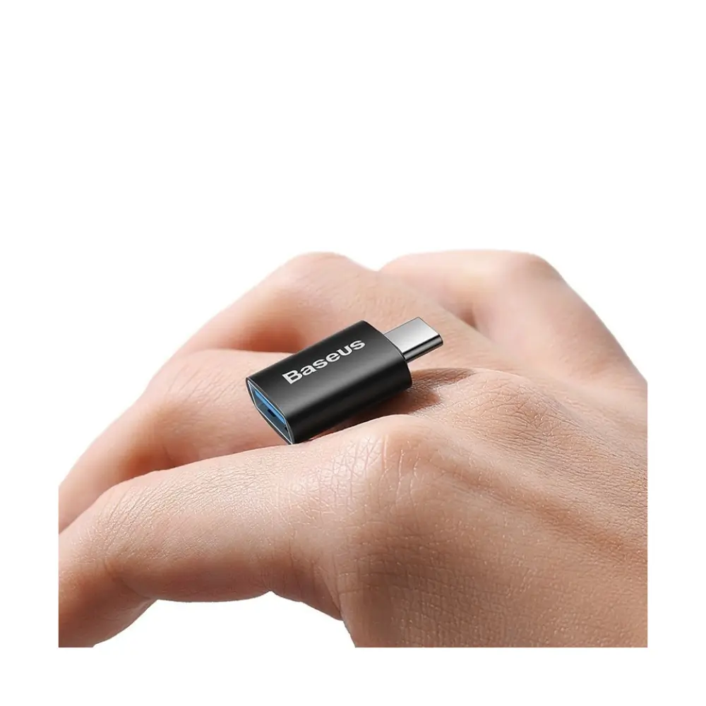 Baseus Ingenuity Series Mini black USB-C to USB-A OTG adapter