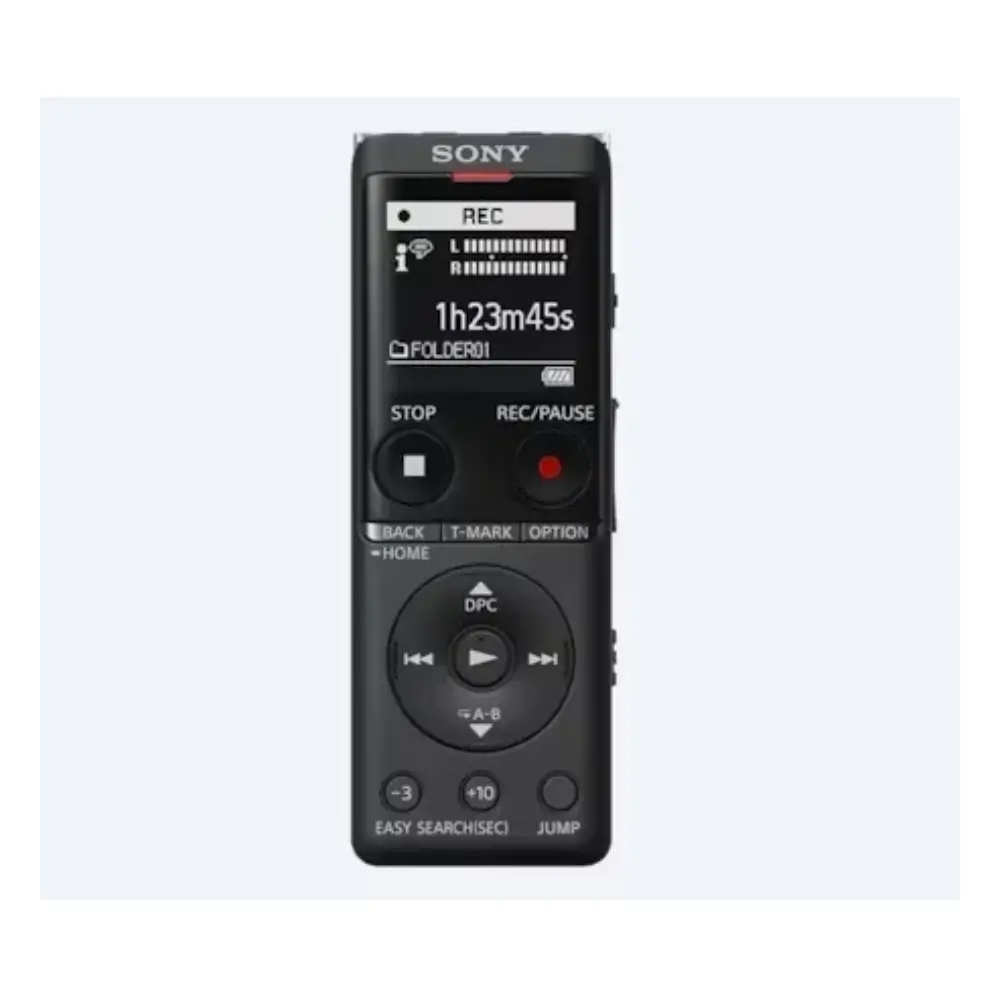 Sony UX570F voice recorder with high-sensitivity S-Microphone