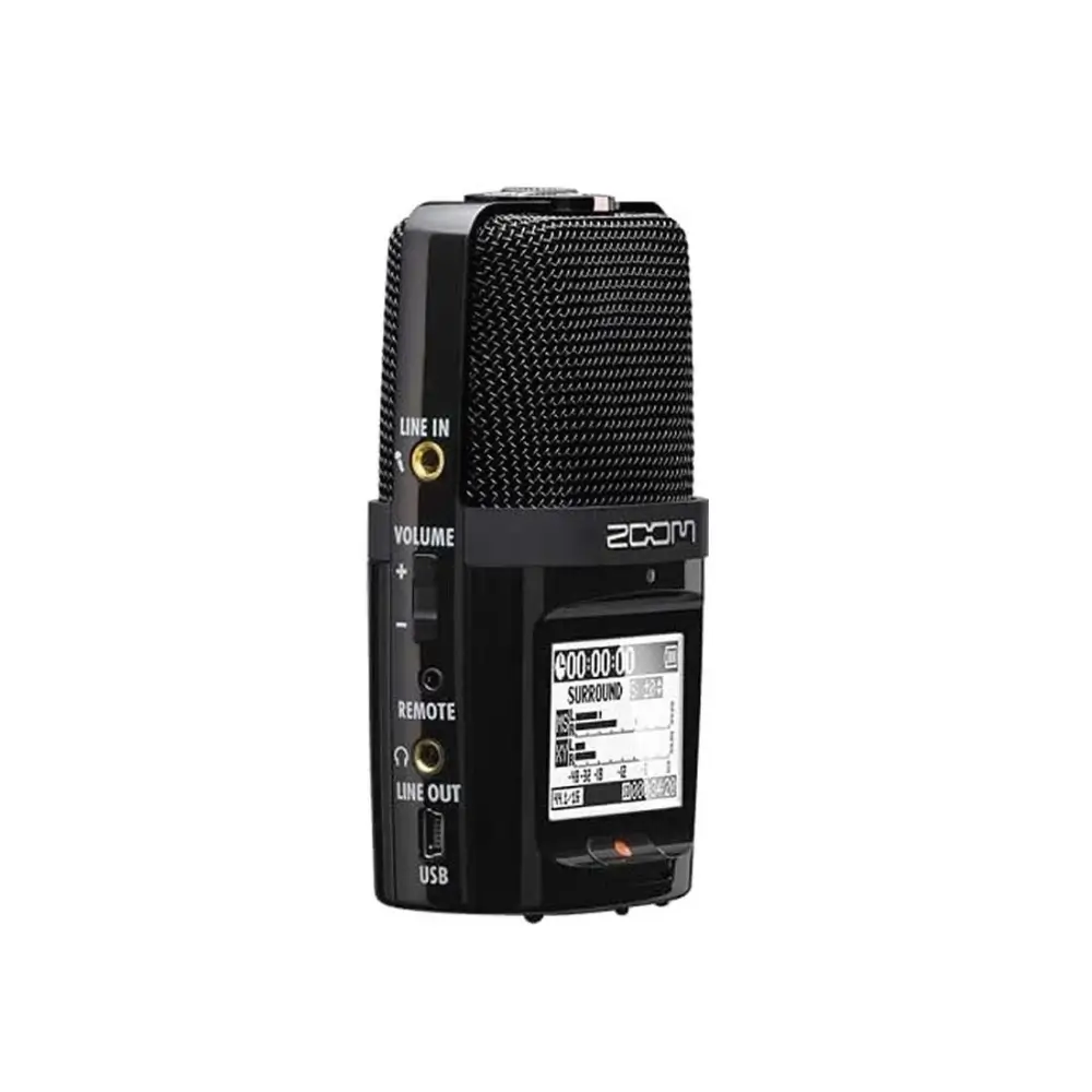 Zoom H2 Handy Recorder front view with built-in microphone Zoom H2 Handy Recorder front view with built-in microphone