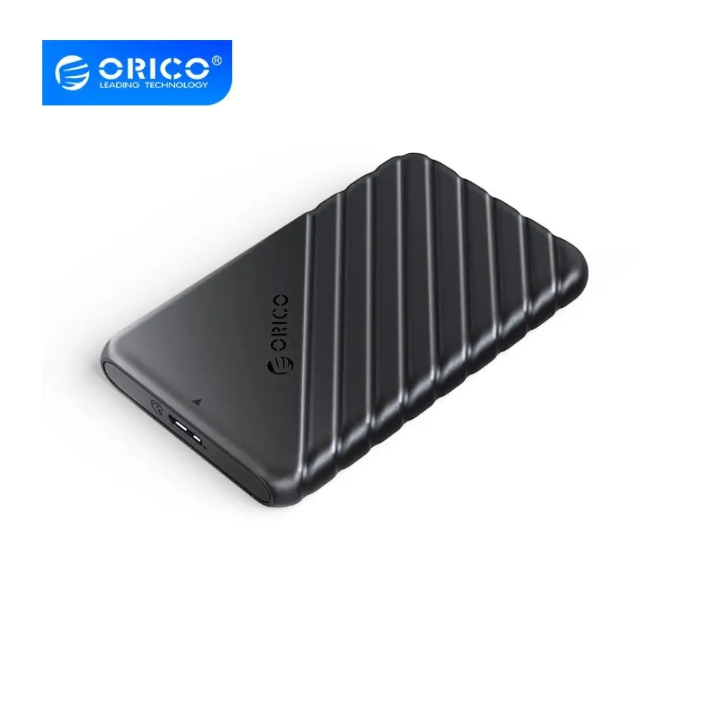 ORICO 25PW1-U3 2.5 inch USB 3.0 hard drive enclosure front view ORICO 25PW1-U3 2.5 inch USB 3.0 hard drive enclosure front view