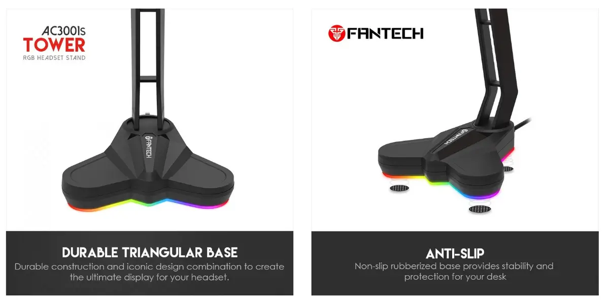 Fantech AC3001S RGB Headphone Stand with Anti-Slip Base