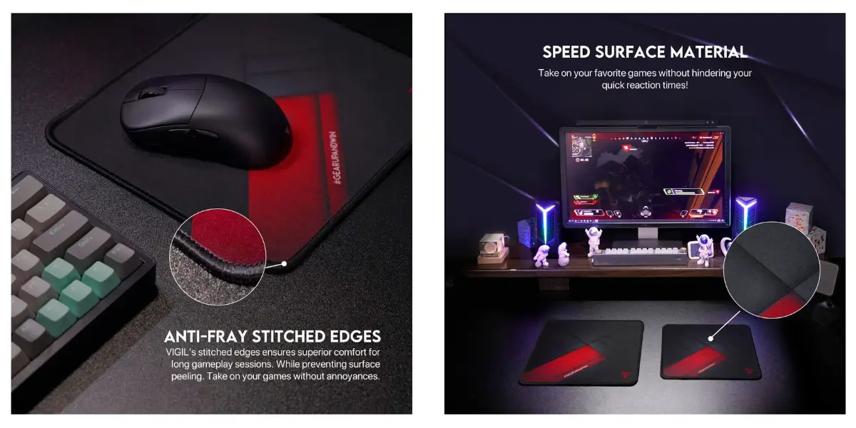 Fantech MP256 Anti-Slip Gaming Mouse Pad with Smooth Surface - image 2
