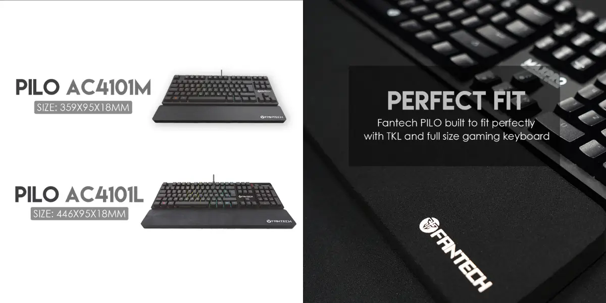 Fantech AC4101M PILO Ergonomic Keyboard Wrist Rest