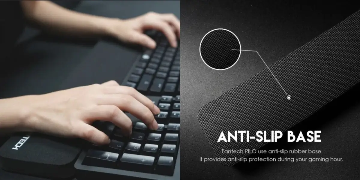 Fantech AC4101L Large Black Keyboard Wrist Rest