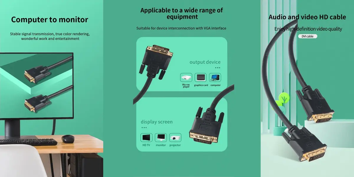 Yuanxin YDX-015 DVI Male to Male Cable 3 Meter