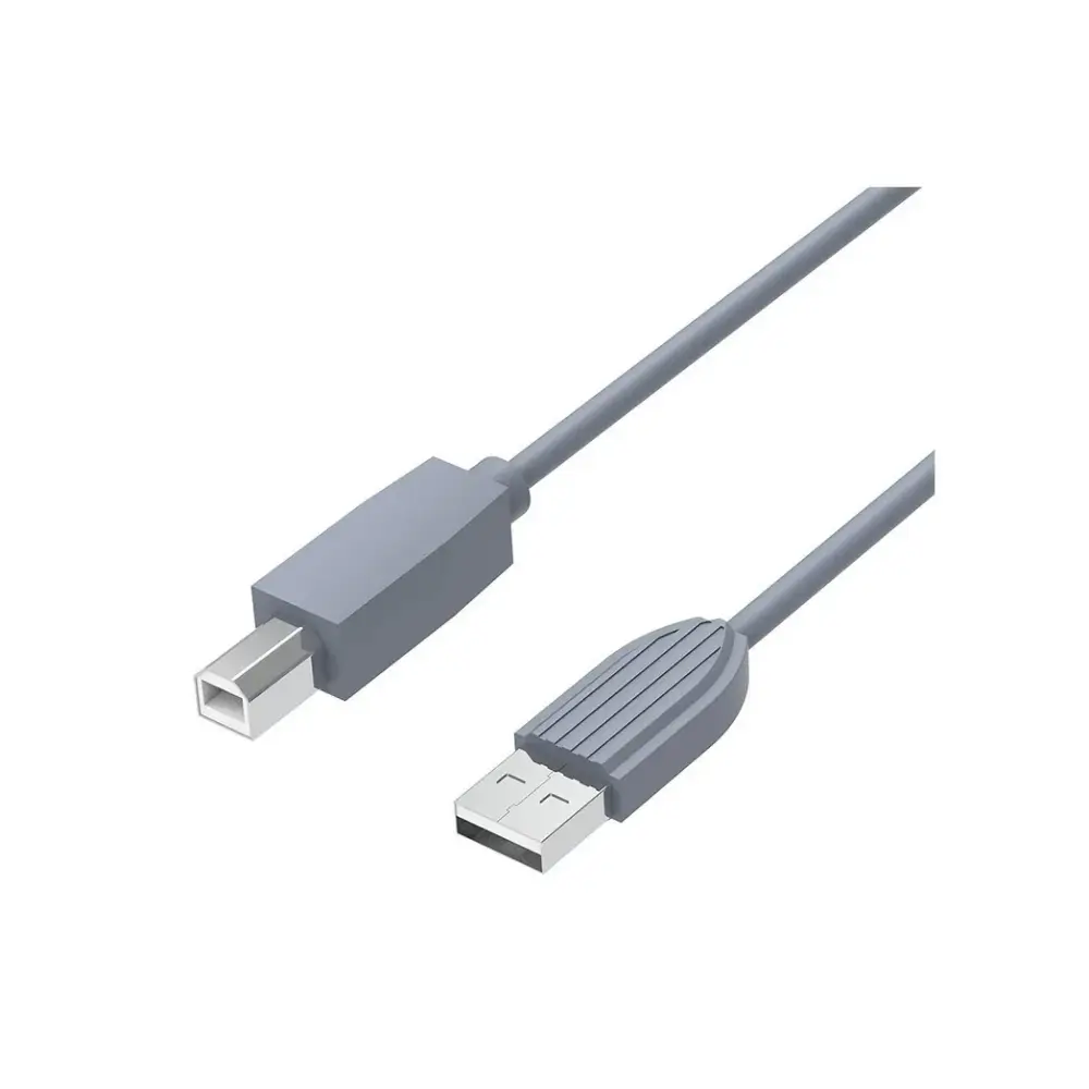 USB Type-A male and Type-B male connectors on the Yuanxin YUX-002 cable