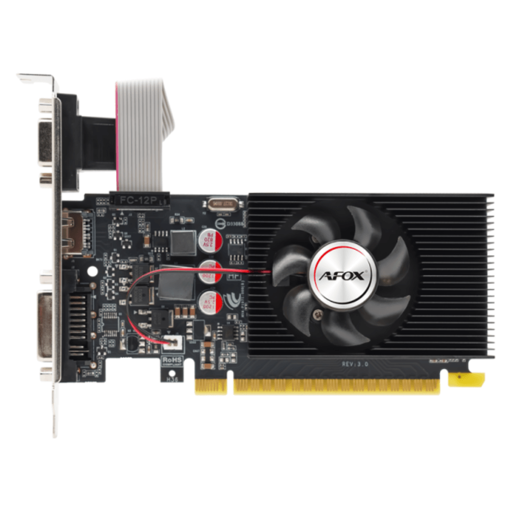 AFOX GeForce GT 240 1GB DDR3 graphics card front view