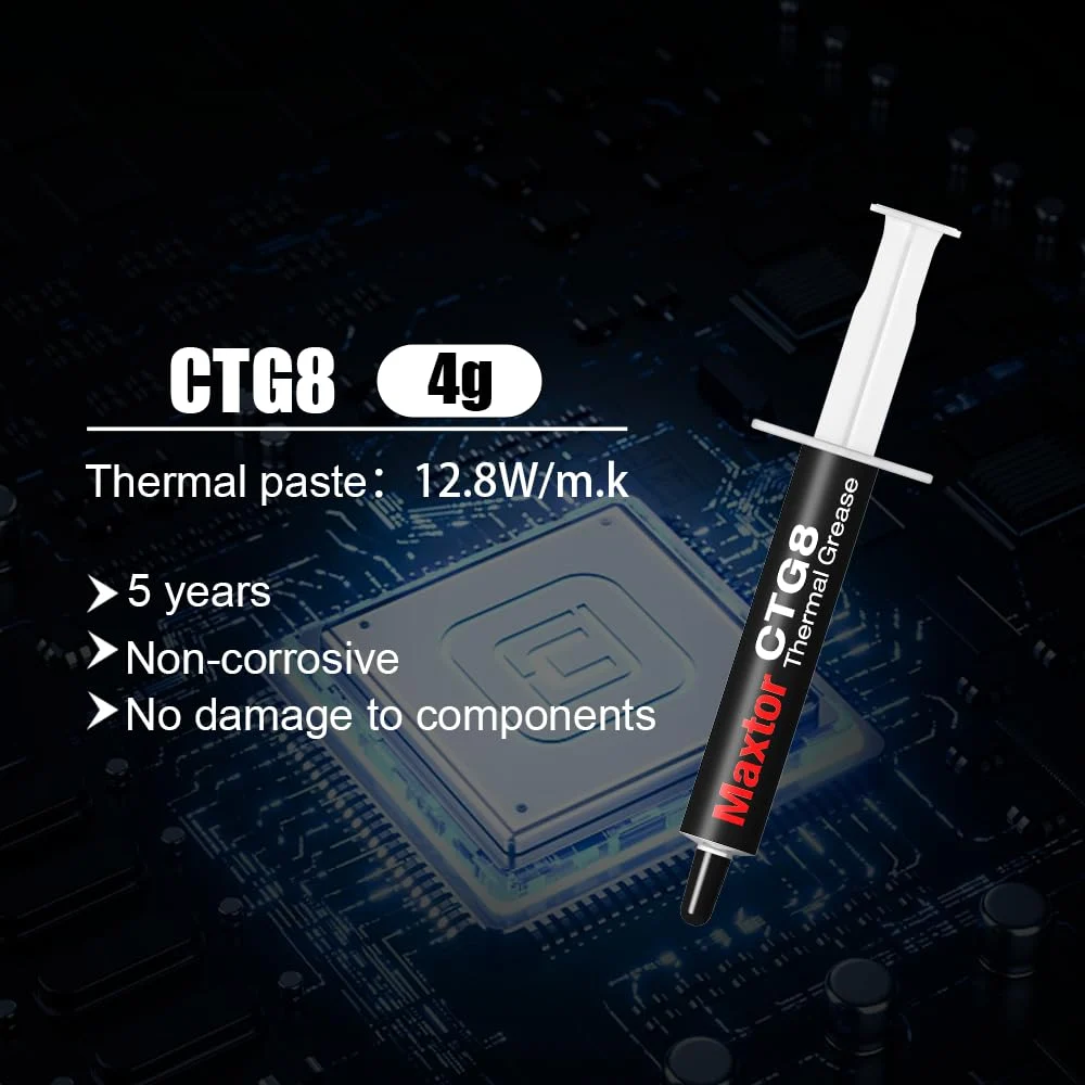 Close-up of Maxtor CTG8 carbon based thermal compound texture