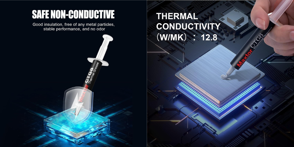 Maxtor CTG8 4g Carbon Based Thermal Compound for CPU and GPU, 12.8 W/m-K - image 3