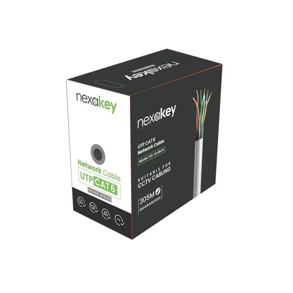 Nexakey NX-SL48C6 Cat6 UTP LAN cable 305 meter Nexakey NX-SL48C6 Cat6 UTP LAN cable 305 meter