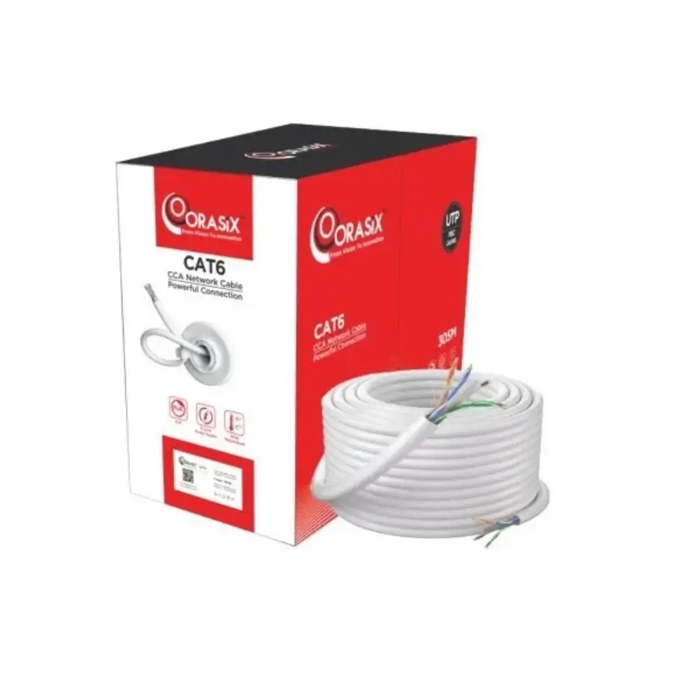 Orasix OS-SLN6M305-INW-CCA Cat6 Network Cable 305 Meter Orasix OS-SLN6M305-INW-CCA Cat6 Network Cable 305 Meter