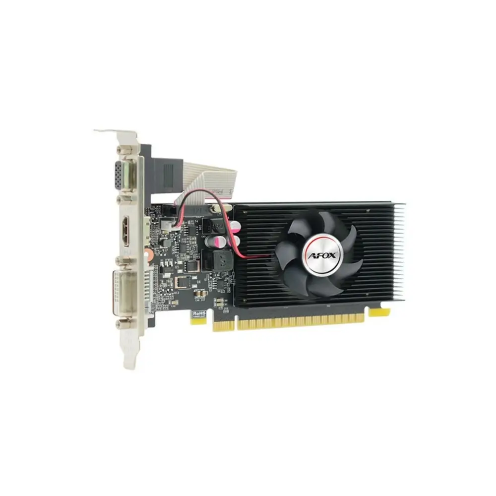 AFOX GT 710 graphics card with HDMI, DVI and VGA output ports