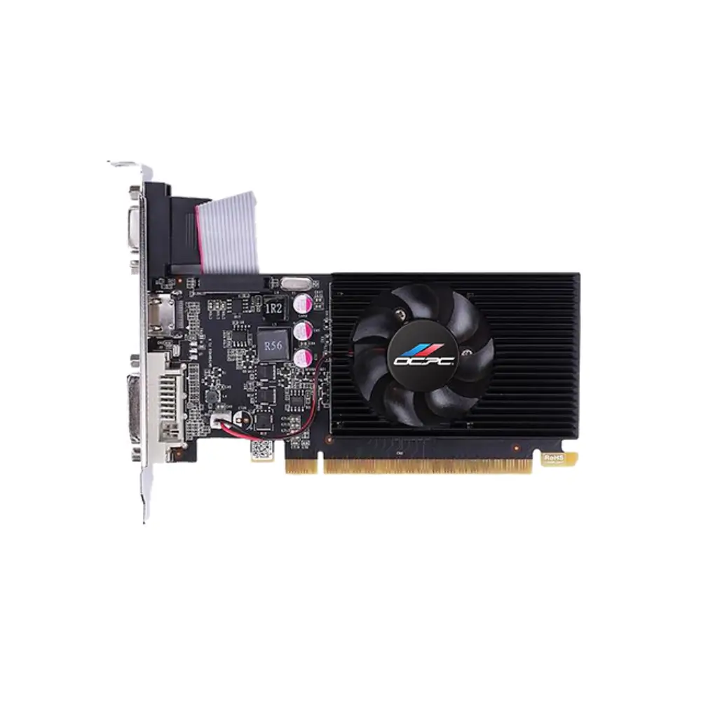 Cooling fan on the OCPC GT 730 graphics card for stable temperatures
