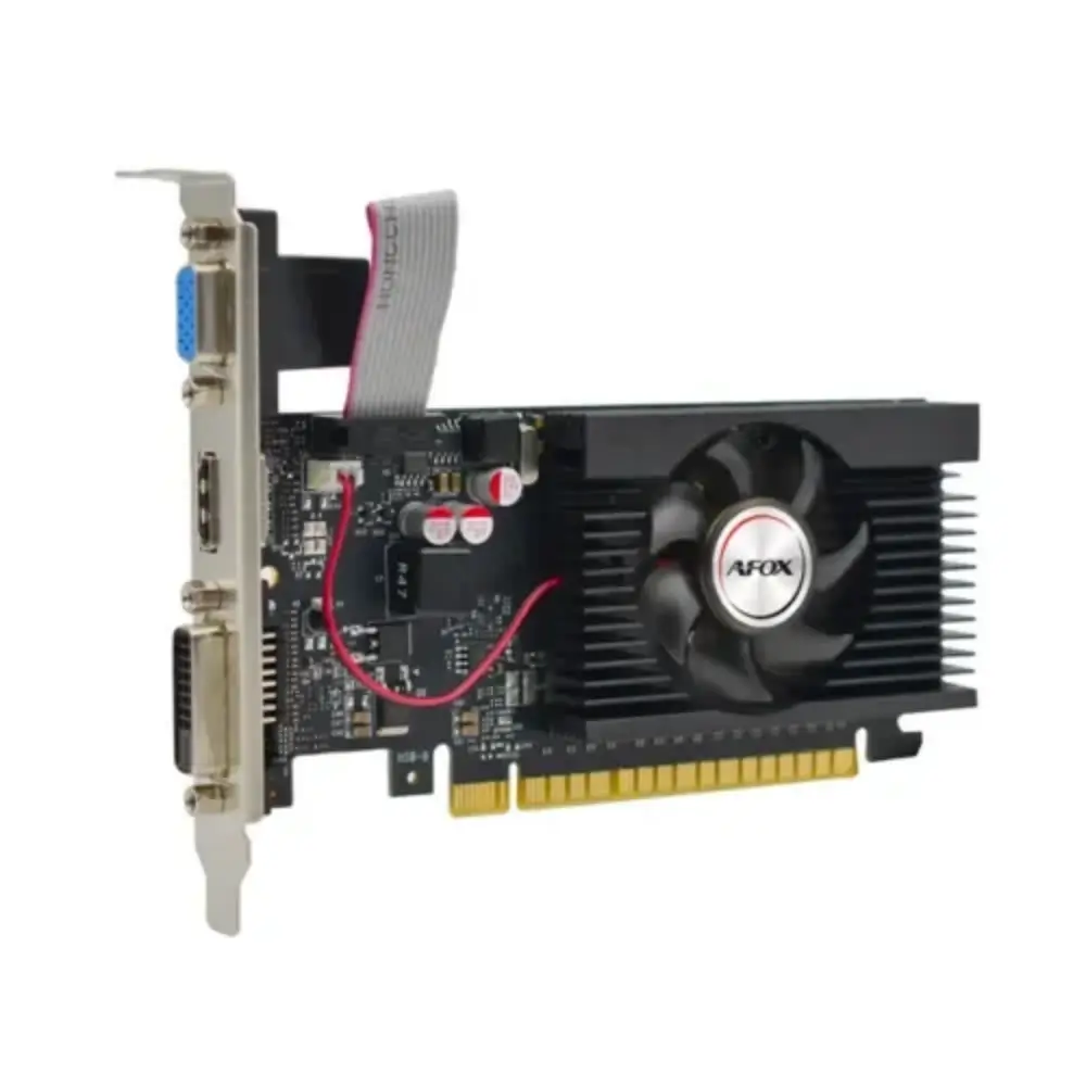 HDMI and DVI output ports on the AFOX GT 710 graphics card