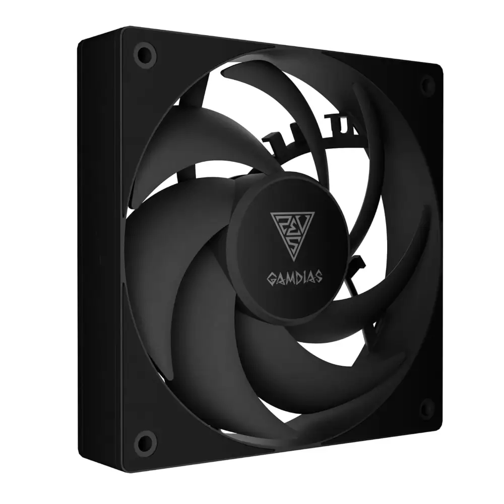Whisper-quiet Gamdias NOTUS M1-1201 fan with 57.56 CFM airflow