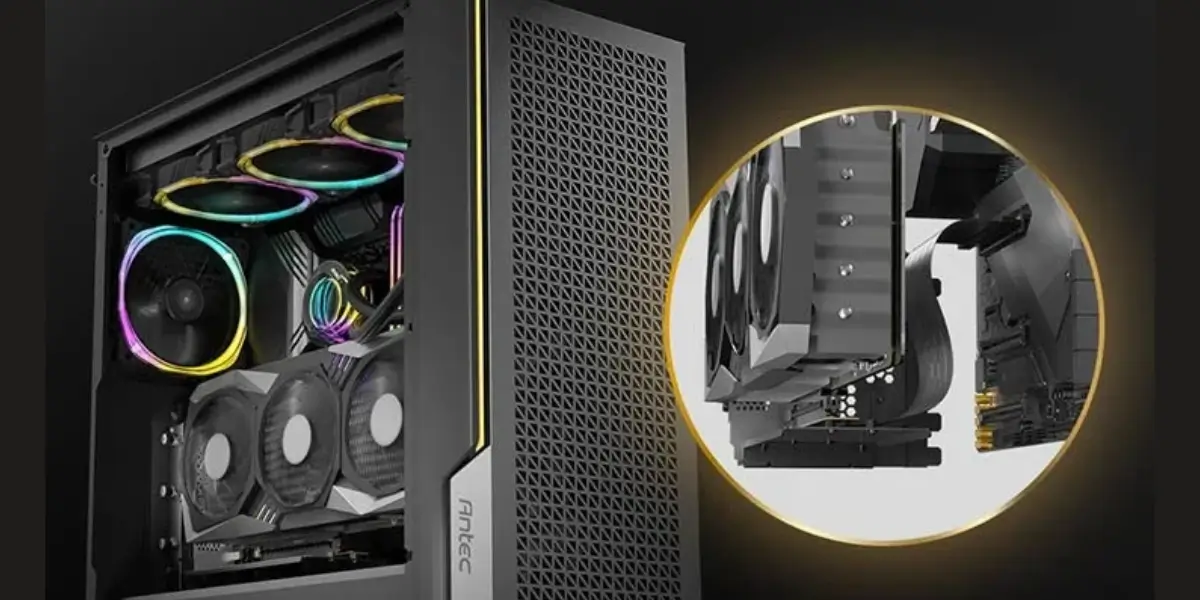 Antec PCIe Gen 4 200mm Black Riser Cable with Bracket