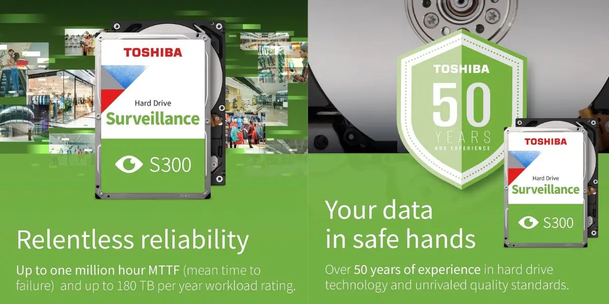 Toshiba S300 HDWT840UZSVA 4TB Surveillance Hard Drive