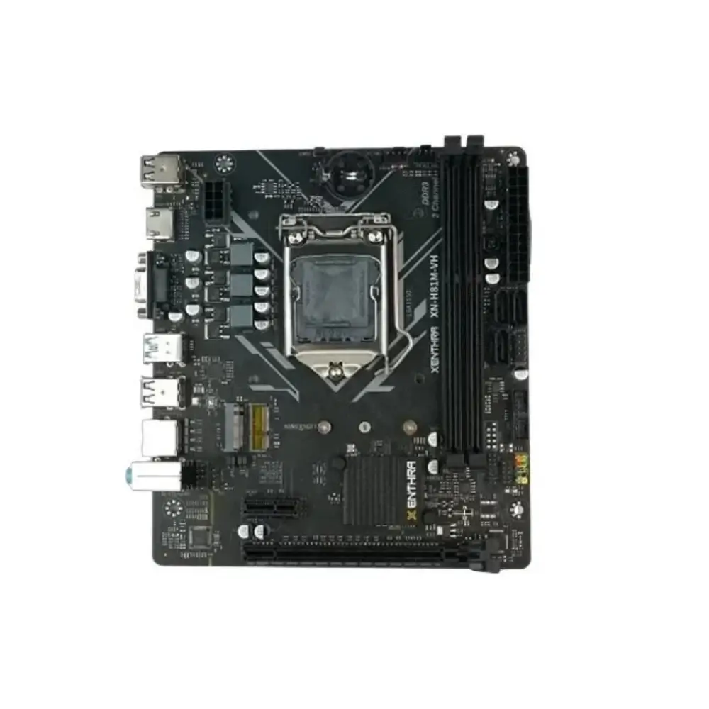 Dual DDR3 DIMM slots and LGA1150 socket close-up on XENDual DDR3 DIMM slots and LGA1150 socket close-up on XENTHRA boardTHRA board Dual DDR3 DIMM slots and LGA1150 socket close-up on XENDual DDR3 DIMM slots and LGA1150 socket close-up on XENTHRA boardTHRA board