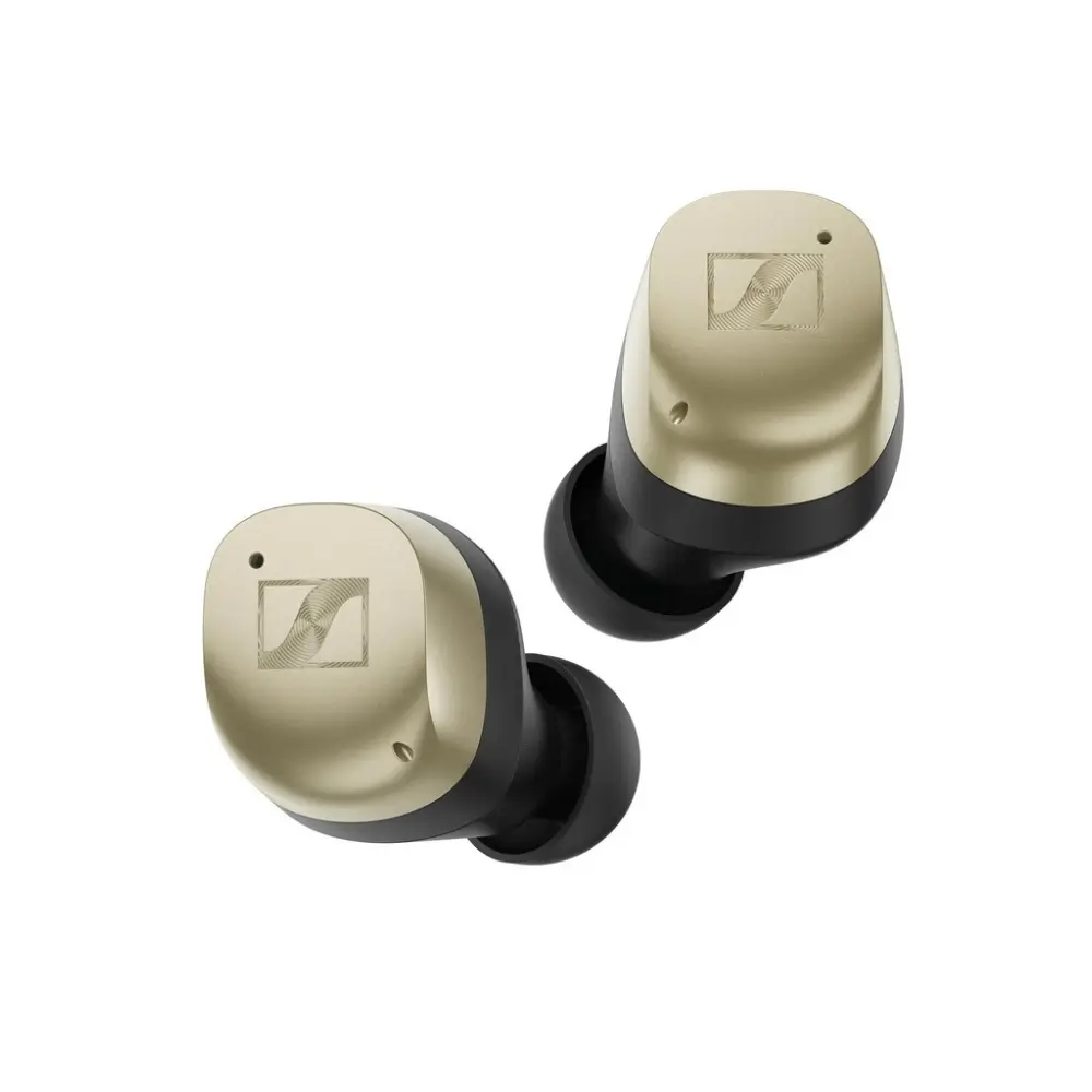 Sennheiser MOMENTUM TW4 earbuds showing hybrid adaptive noise cancellation Sennheiser MOMENTUM TW4 earbuds showing hybrid adaptive noise cancellation