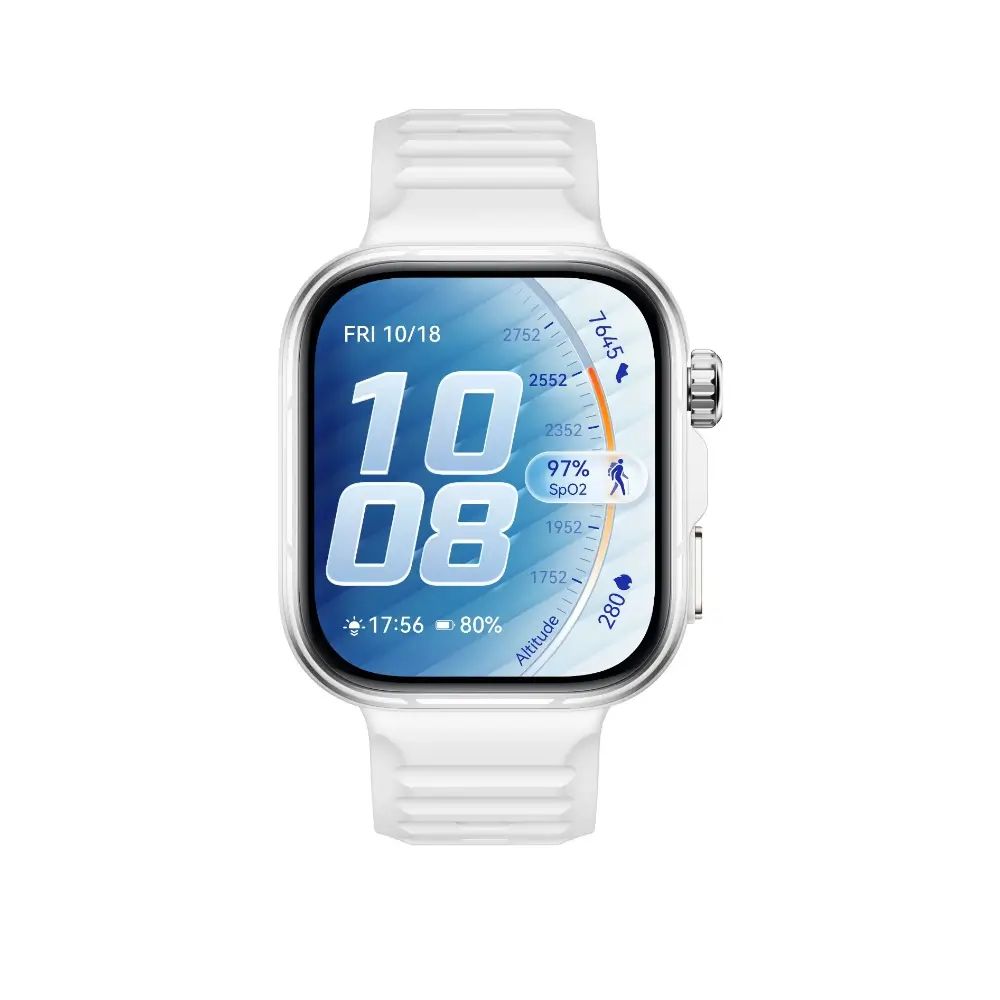 Huawei Watch Fit 5 Pro bright 1.92-inch AMOLED display with watch face Huawei Watch Fit 5 Pro bright 1.92-inch AMOLED display with watch face