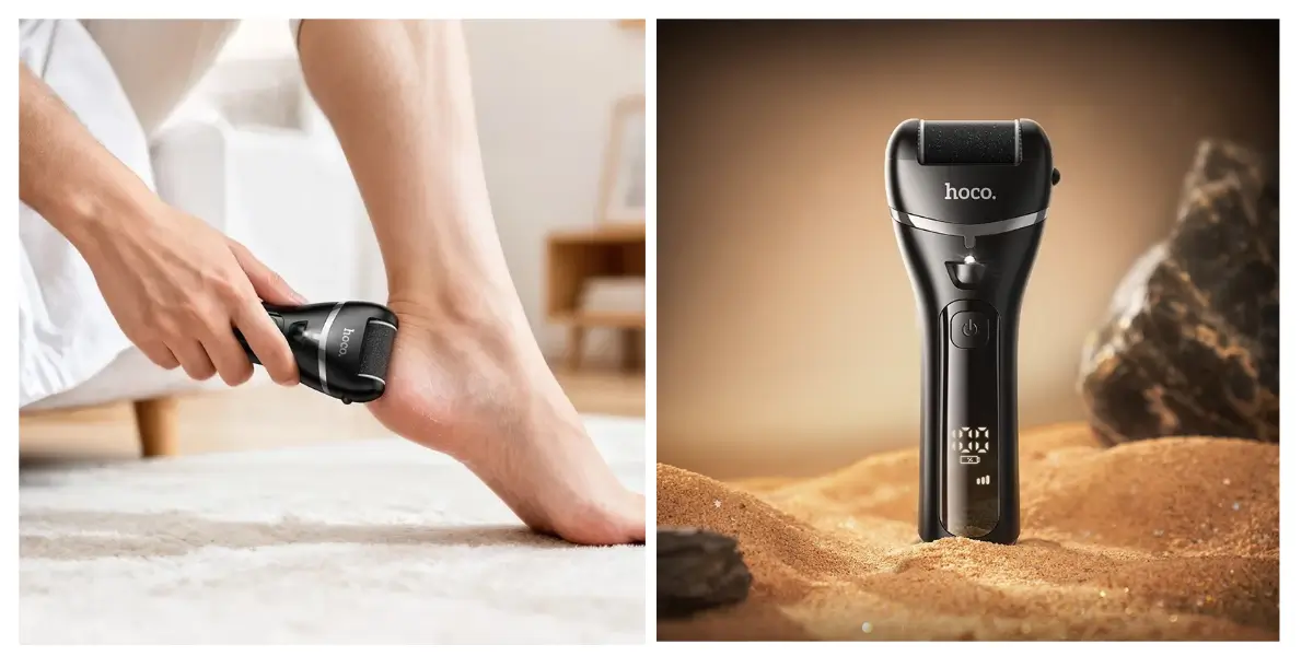 Hoco HP90 Rechargeable Electric Foot Callus Remover, 180-Min Use