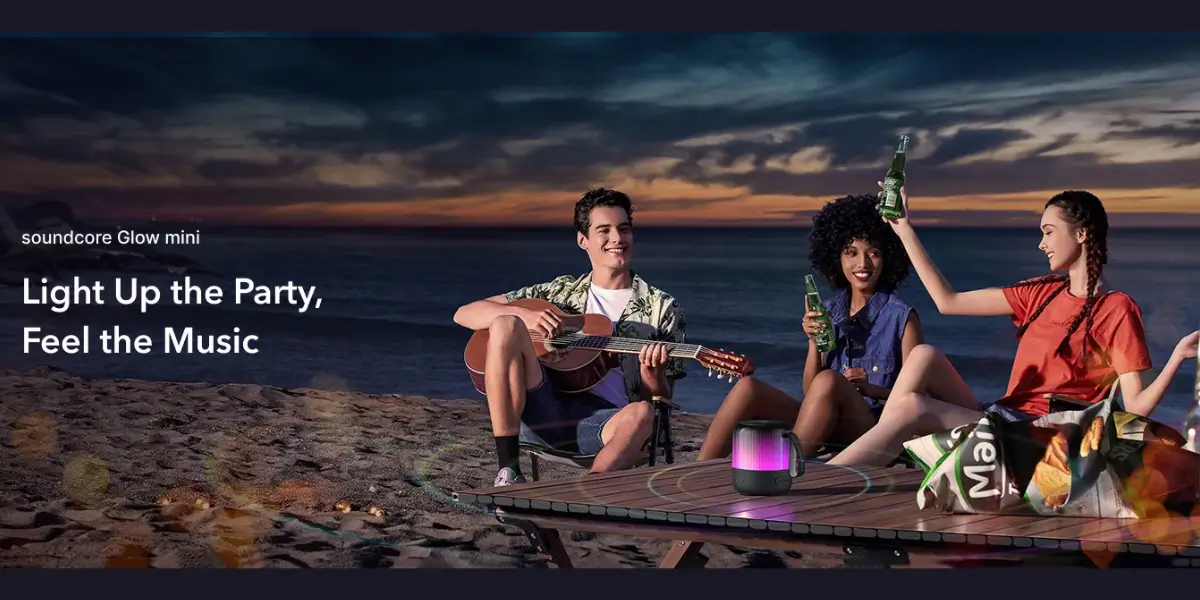 Anker Soundcore Glow Mini Portable Speaker With 360° Sound