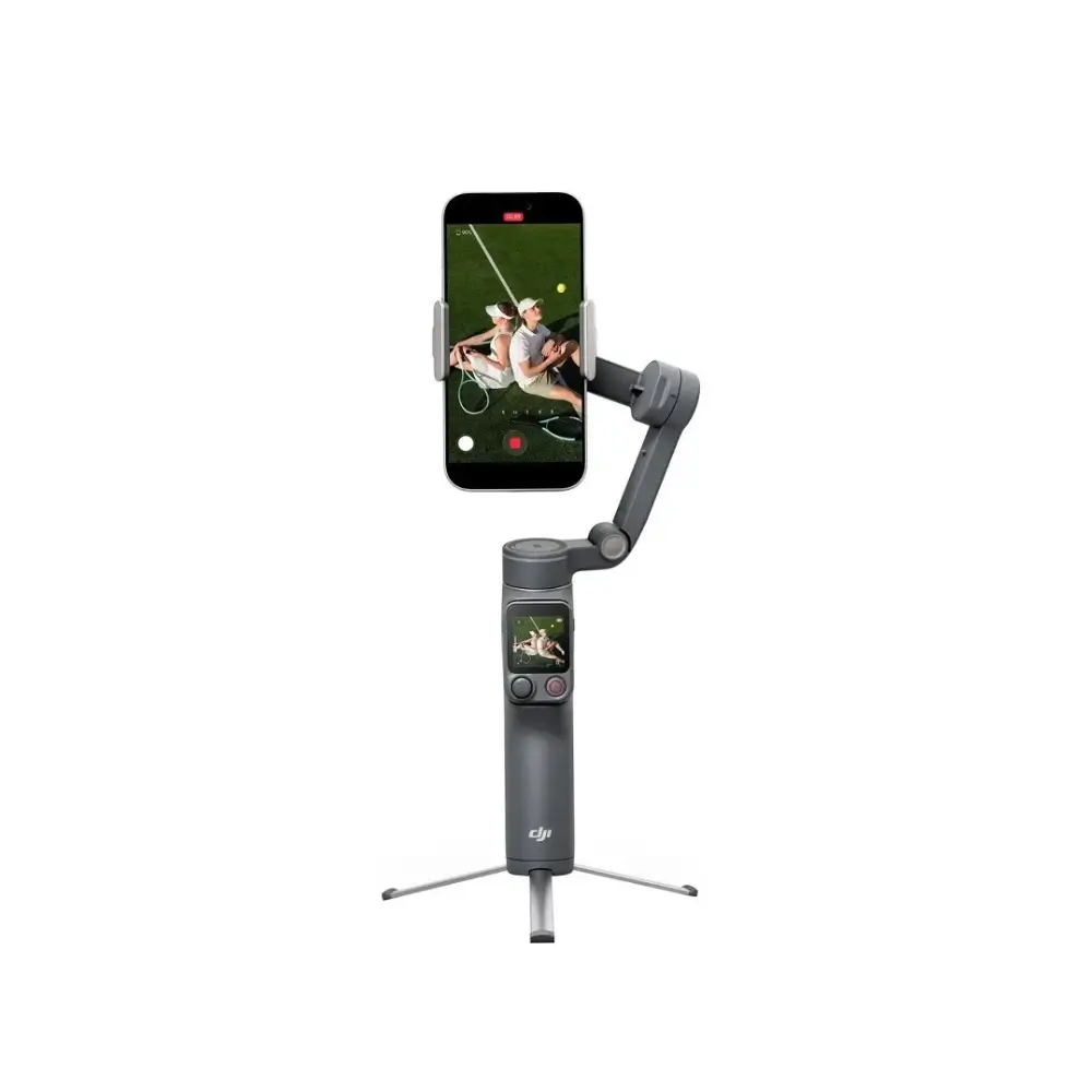 Close-up of the 1.4-inch touchscreen on the DJI Osmo Mobile 8P