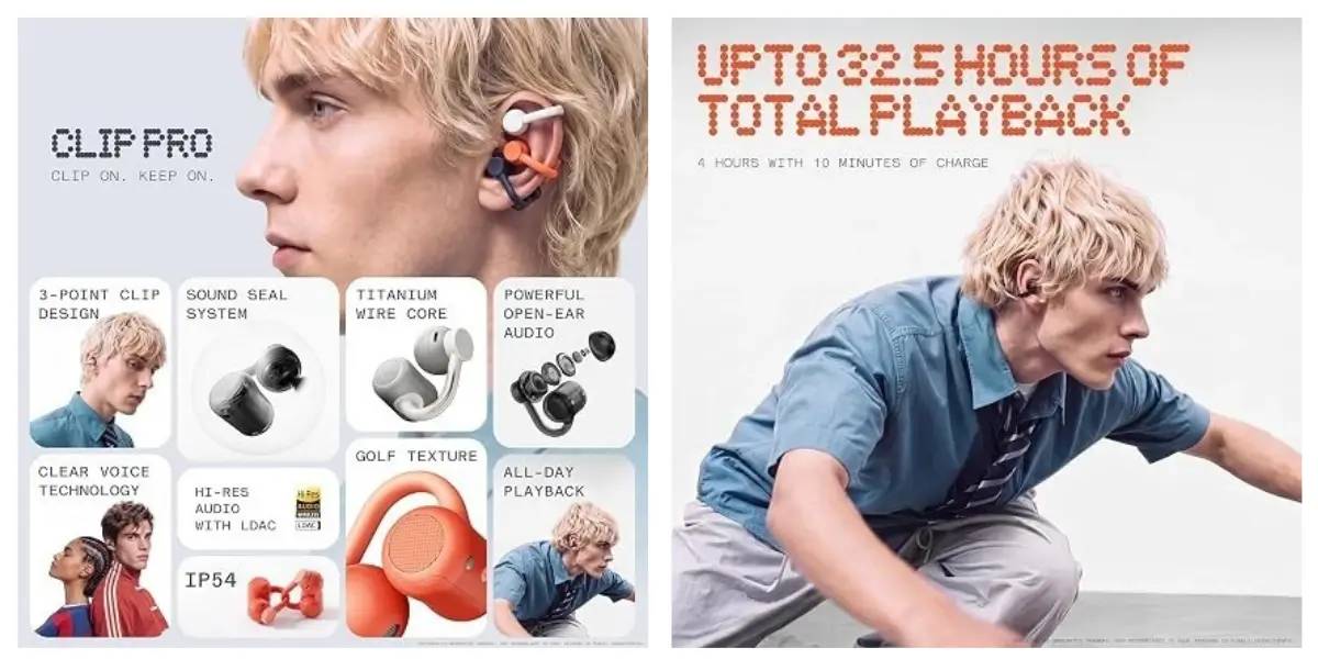 CMF by Nothing Clip Pro Open-Ear Wireless Earbuds, LDAC