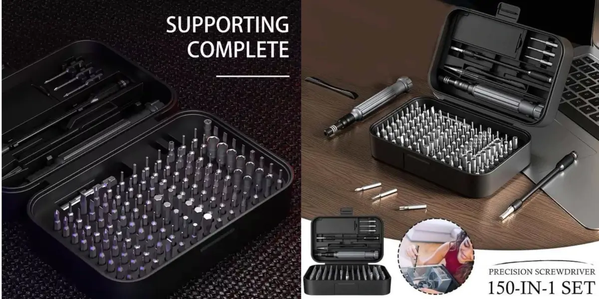 Proove Fixer 150-in-1 Screwdriver Repair Tool Kit Set—Black - image 2