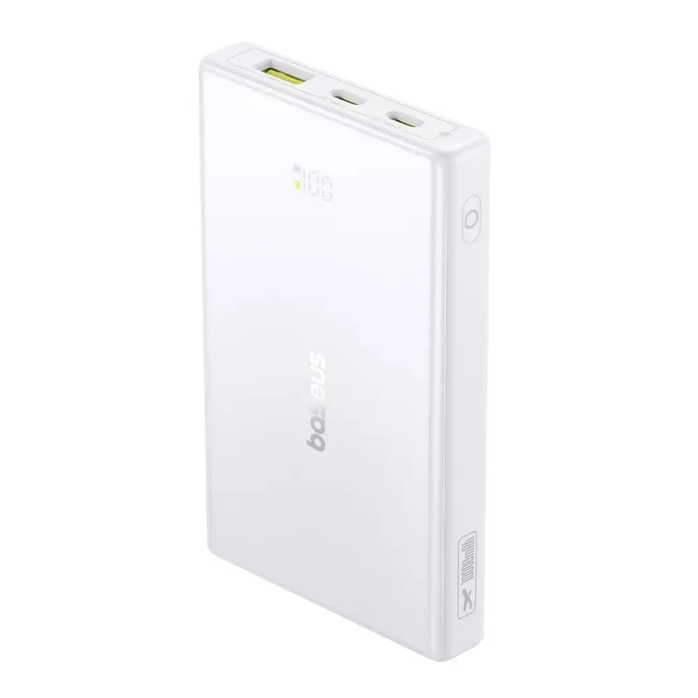 Baseus PicoGo 10000mAh power bank with built-in USB-C and Lightning cables