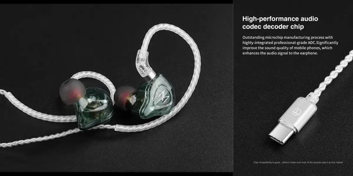 Trn A7 Type C Earphone Cable QDC Pin – Mic