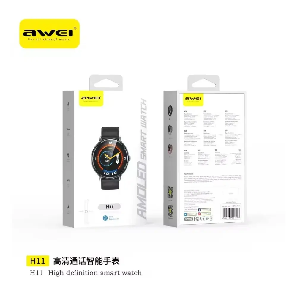 Awei H11 Bluetooth calling smart watch front view Awei H11 Bluetooth calling smart watch front view