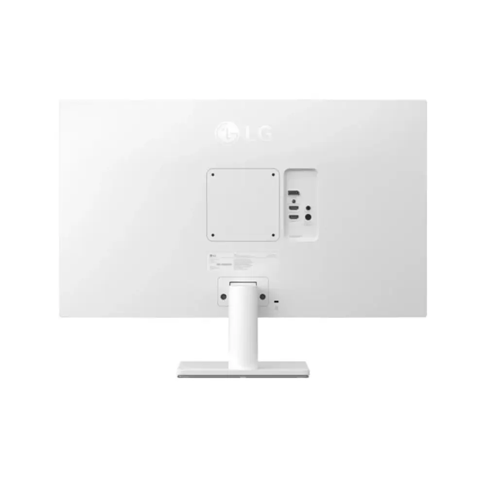LG UltraFine 27US500-W 27 inch 4K IPS monitor front view in white