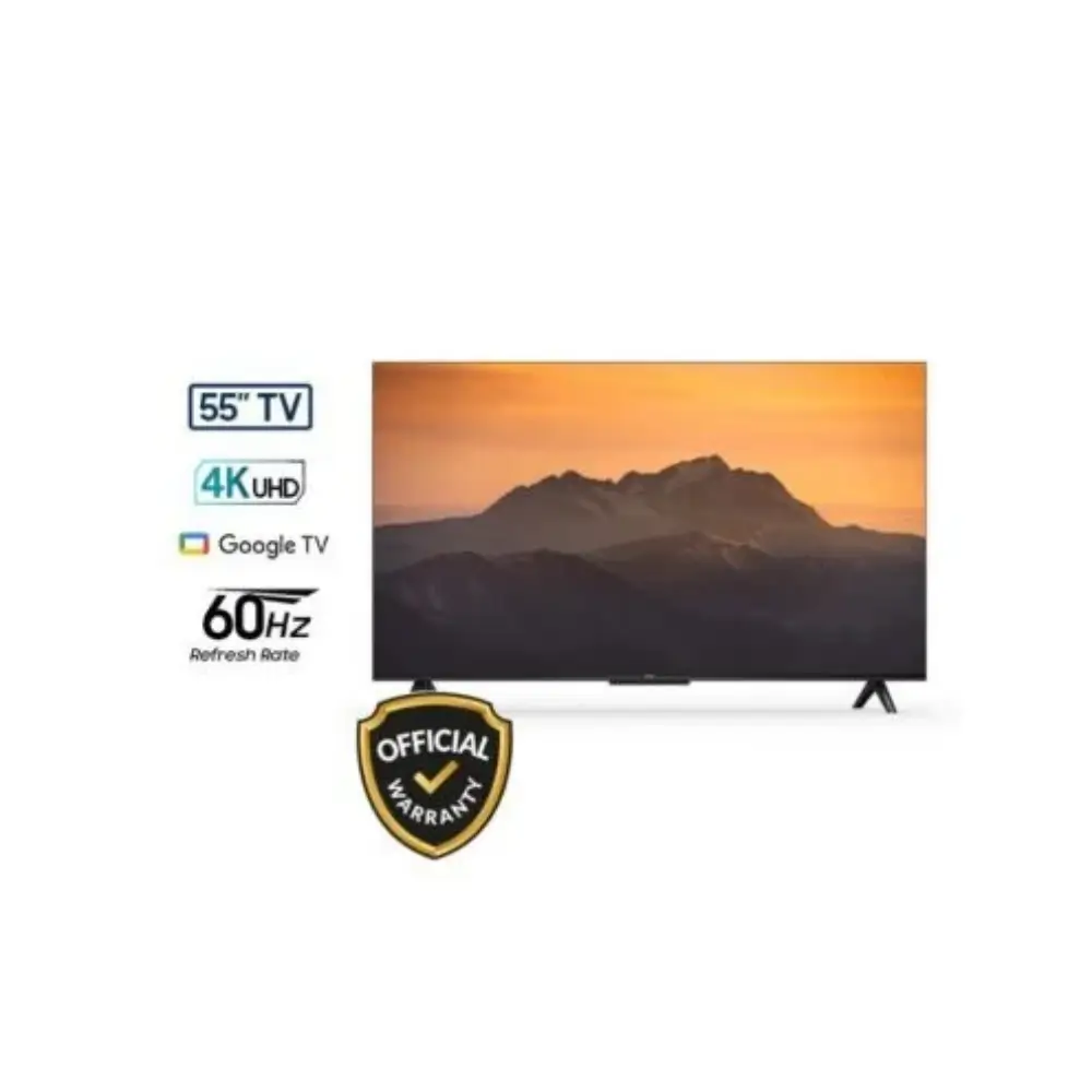 ROWA 55U62 55 inch 4K Android smart TV front view ROWA 55U62 55 inch 4K Android smart TV front view